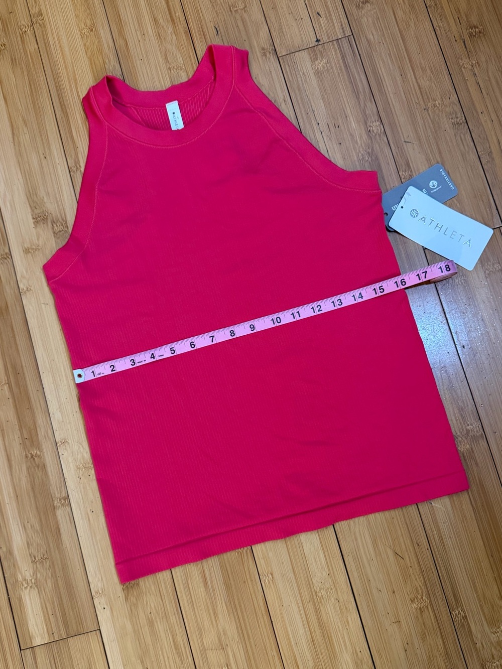 NWT Athleta Renew Seamless Racerback Tank Pink Size L - Picture 10 of 14
